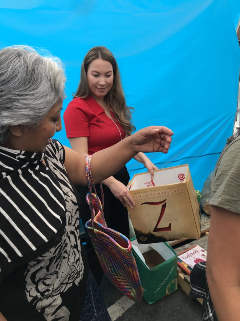 Toyota Marin Employee Volunteering at Canal Alliance Food Pantry