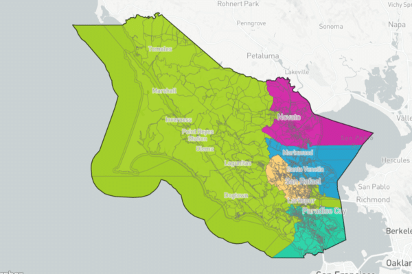Marin County Redistricting map