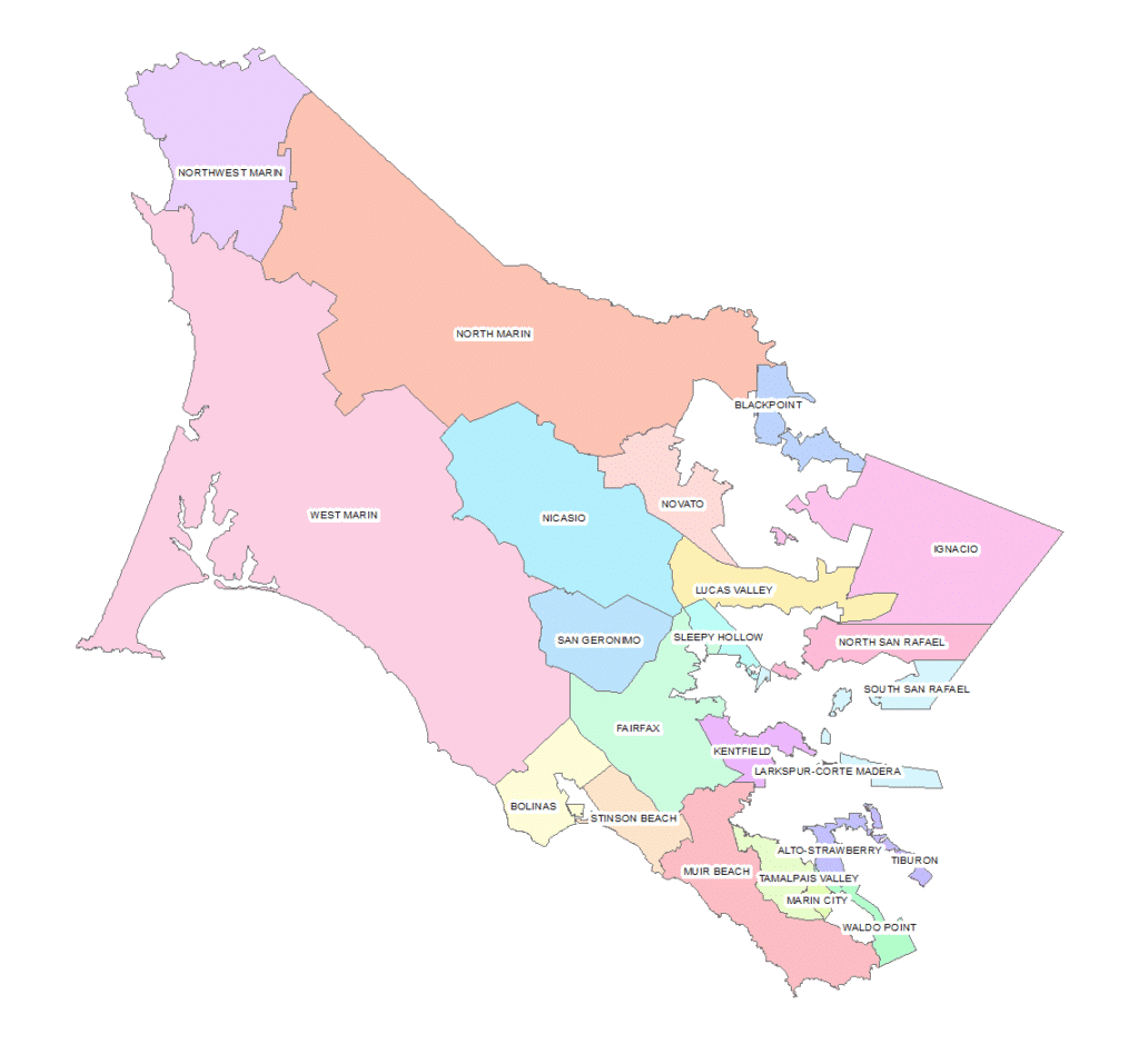 Marin County Map