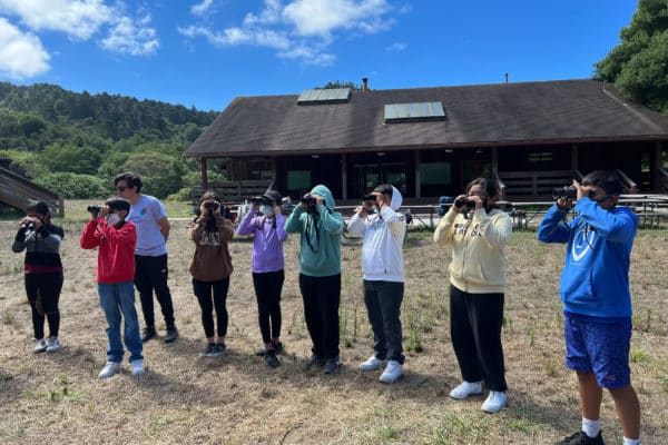 A group of youth explore Point Reyes National Seashore