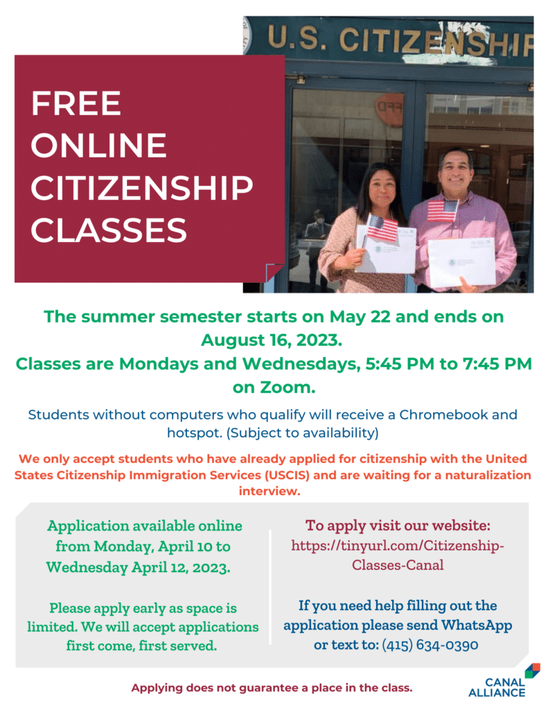 Spring 2023 Citizenship flyer