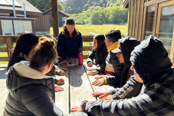 Ria Espinosa and UP! students at Point Reyes National Seashore