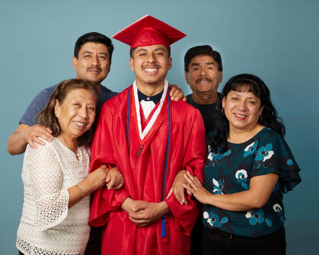 Miguel's graduation picture.