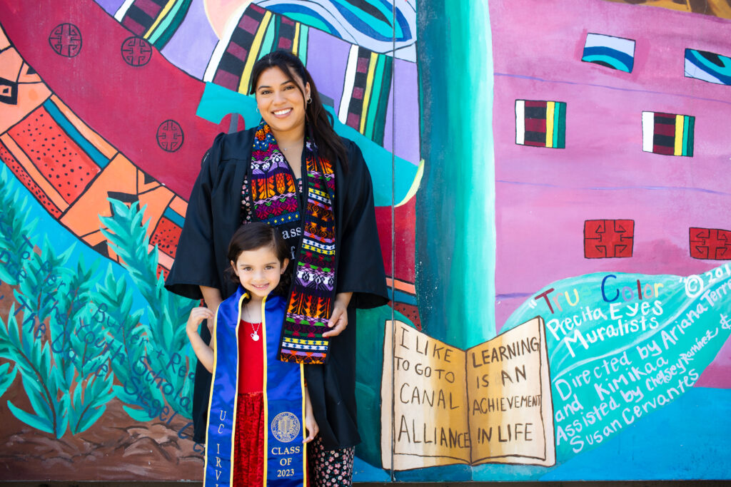UP! Student graduating college.